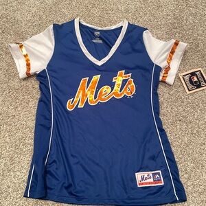 Majestic Blue and White Mets Jersey